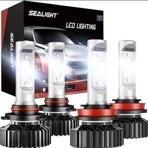 LED LIGHTS HIGH BEAM 4 PACK COOL WHITE